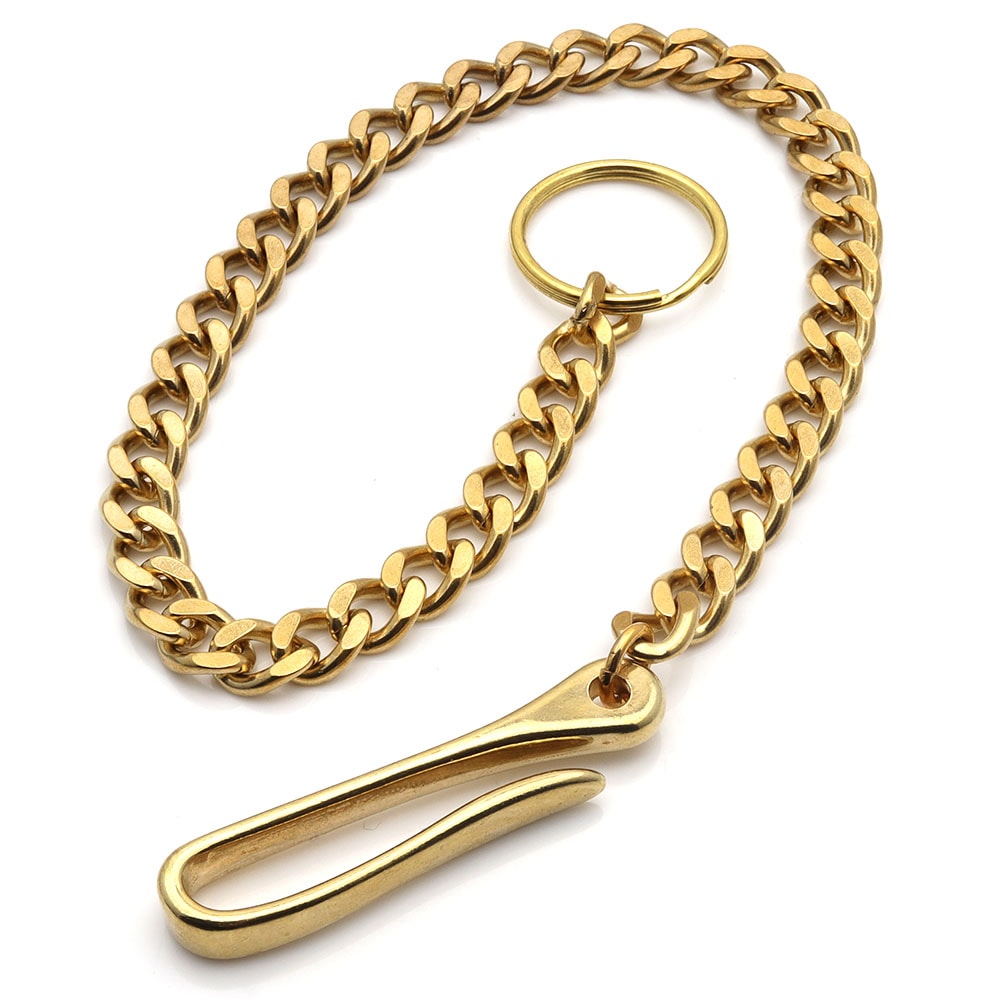 ラージフックウォレットチェーン ゴールド [wc030]