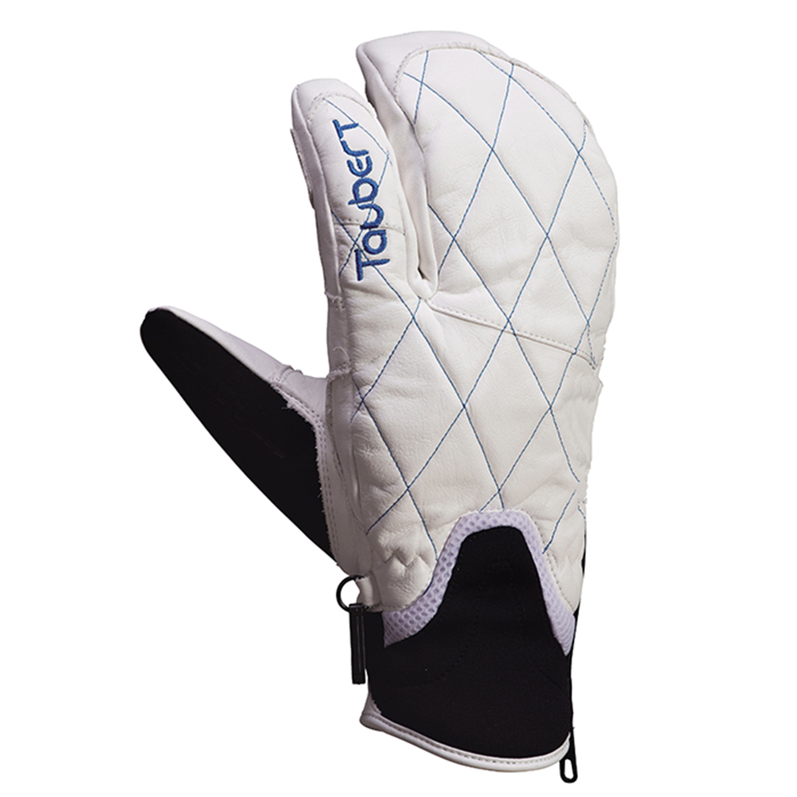 TAUBERT (トーバート) FINGER3-LE White / Blue 24-25 Made in JAPAN ホワイト / ブルー スキー グローブ