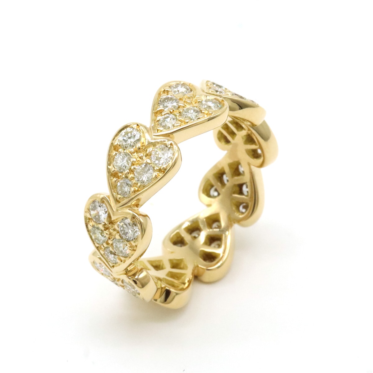 ハートウィズ ダイヤリング 指輪 K18YG 750YG イエローゴールド ダイヤモンド #50 日本サイズ実寸約10 184,000円