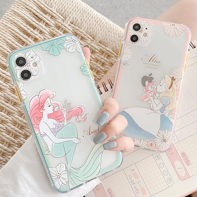 Qoo10 Mermaid ディズニープリンセス I スマホケース 保護フィルム