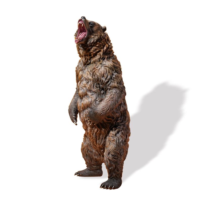 JXK 1/6 サイズ ヒグマ 大きい 動物 フィギュア プラモデル プレミアム おもちゃ 模型 48cm オリジナル スタチュー 塗装済 完成品 誕生日 プレゼント 置物