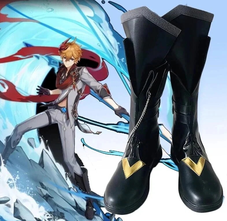 原神 げんしん Genshin アヤックス タルタリヤ コスプレ靴 ブーツ コスチューム シューズ 道具小物 cos靴 仮装 変装期間限定30％