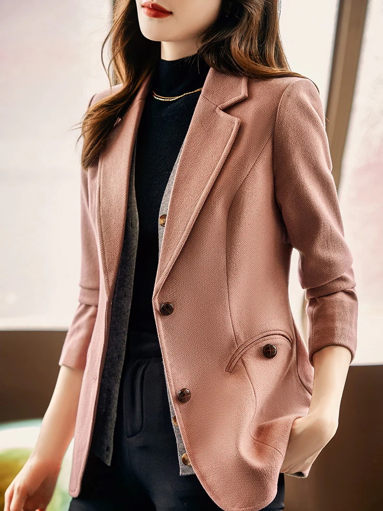 初春 新作 韓国シックブレザー カジュアルファッション高級感 レディース アウター コート