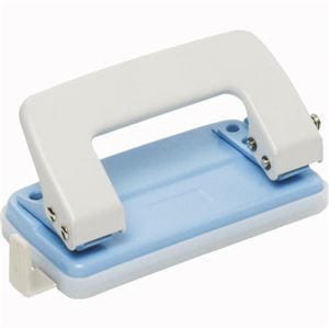 （まとめ） 2穴パンチ 小 10枚穿孔 青 DA-396-B 1台 [x20セット]穴あけパンチ