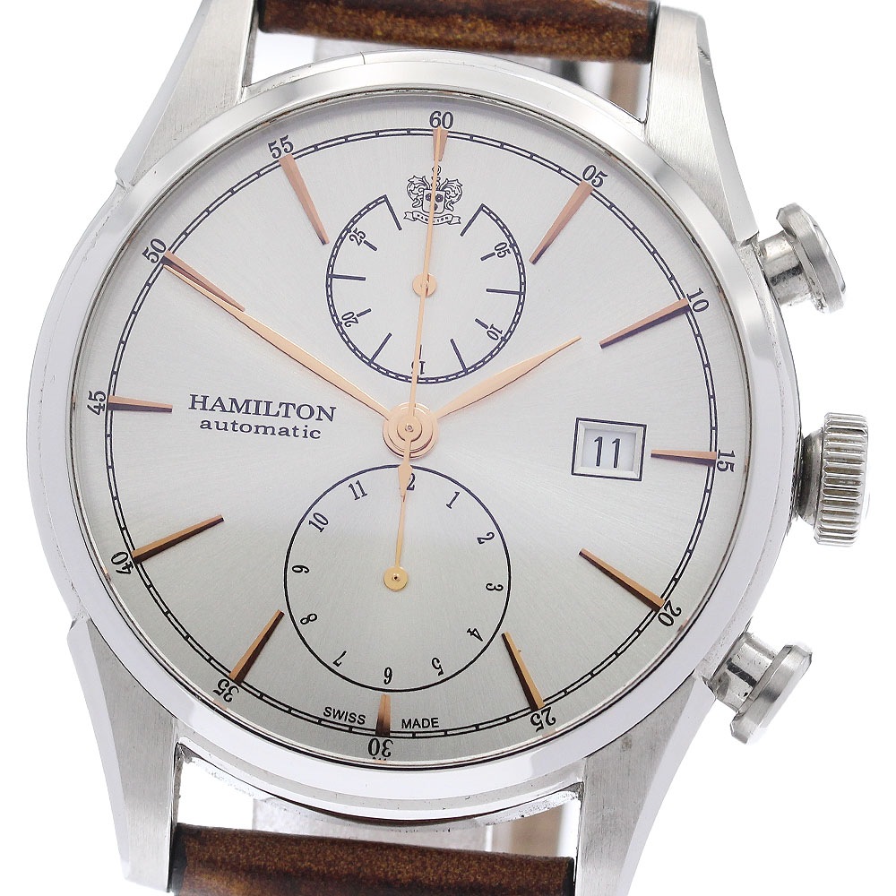 ハミルトン HAMILTON H32416581 アメリカンクラシック スピリット オブ リバティ クロノグラフ 自動巻き メンズ 良品 保証書付き_933753【中古】