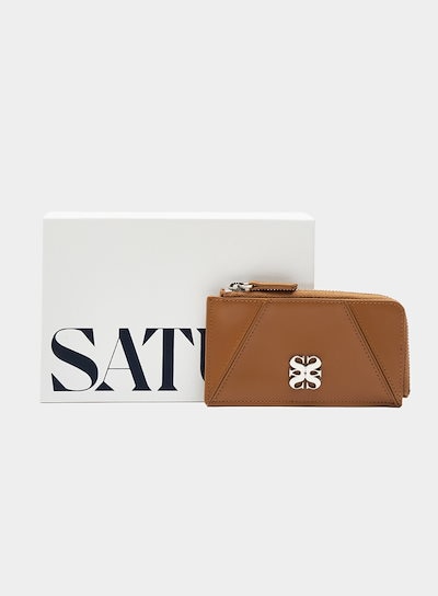 Qoo10] SATUR 【SATUR】 RIGA ZIP LEA : バッグ・雑貨