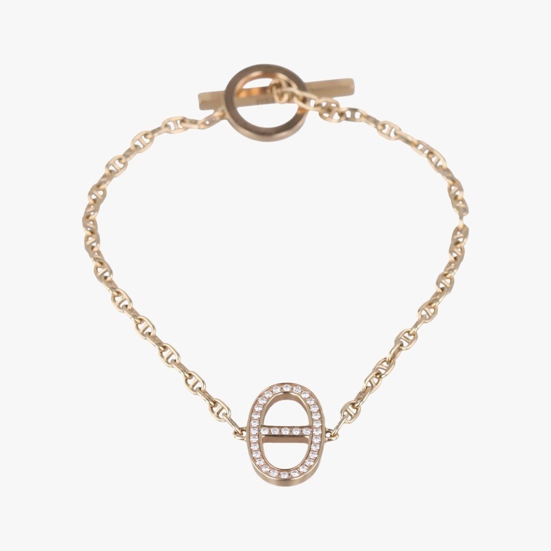 シェーヌ ダンクル コントゥールゴールドAU75021AE156582中古