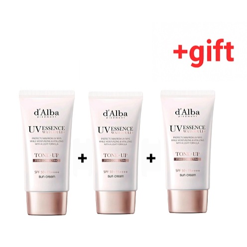 ウォータープル トーンアップ 日焼け止め カバー ベージュ SPF50+ PA++++ 50ml 3個