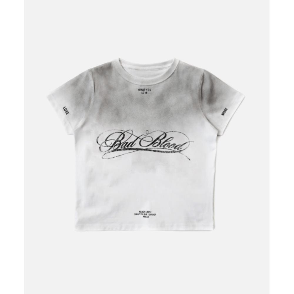 BADBLOOD Dark Classic Dusty T-Shirt White w-tee25-057