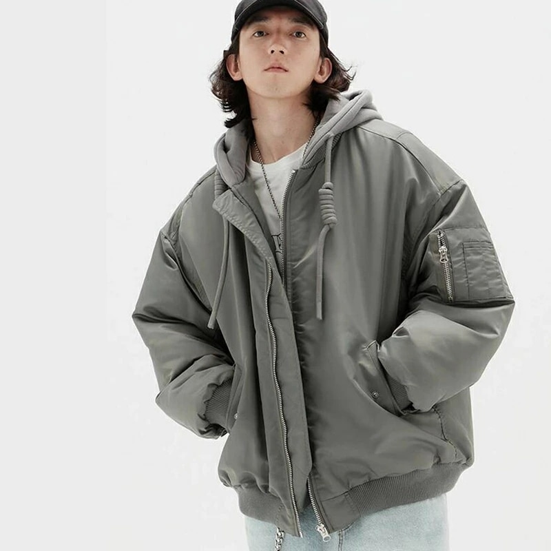 中綿コート メンズ 中綿ジャケットショート丈 フート付き クデザイン 中綿入り 30代 秋冬 防寒 保温 アウター 40代 厚手 アウトドア 20代 暖かい