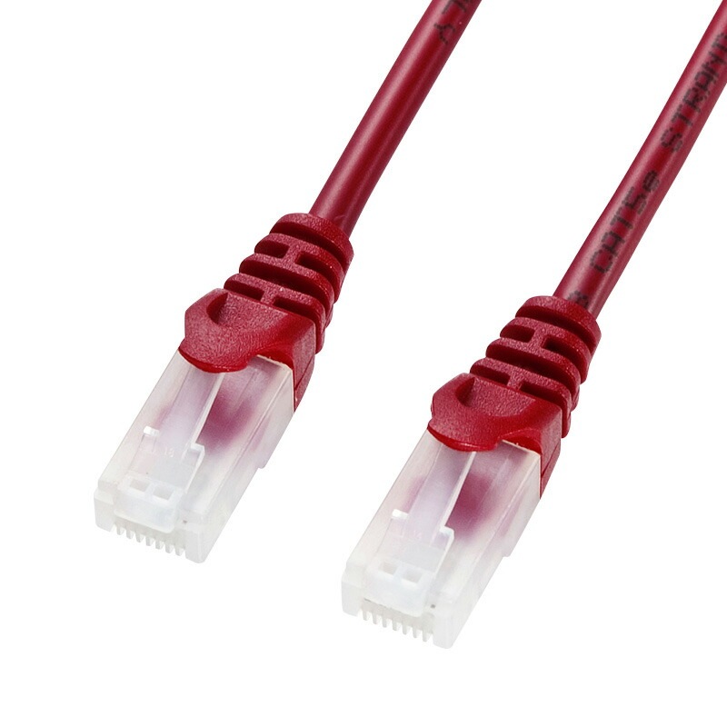 （まとめ買い）ツメ折れ防止CAT5eLANケーブル 15m レッド LA-Y5TS-15R [x3]