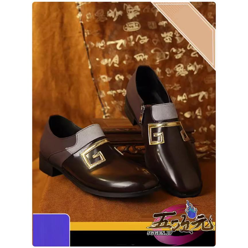 【新品販売 Q10最安値！】 ハロウィン 三分妄想　原神　コスプレ　鐘離　ショウリ　靴　　ブーツ