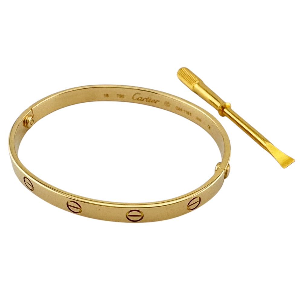 カルティエ バングル 18金 K18イエローゴールド CARTIER 中古 美品