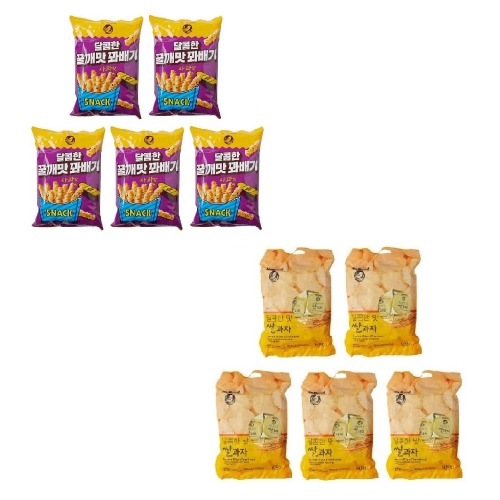 ノーブランドスウィートハチミツプレッツ200g x 5個+甘いライス菓子315g x 5個学校事務所その他
