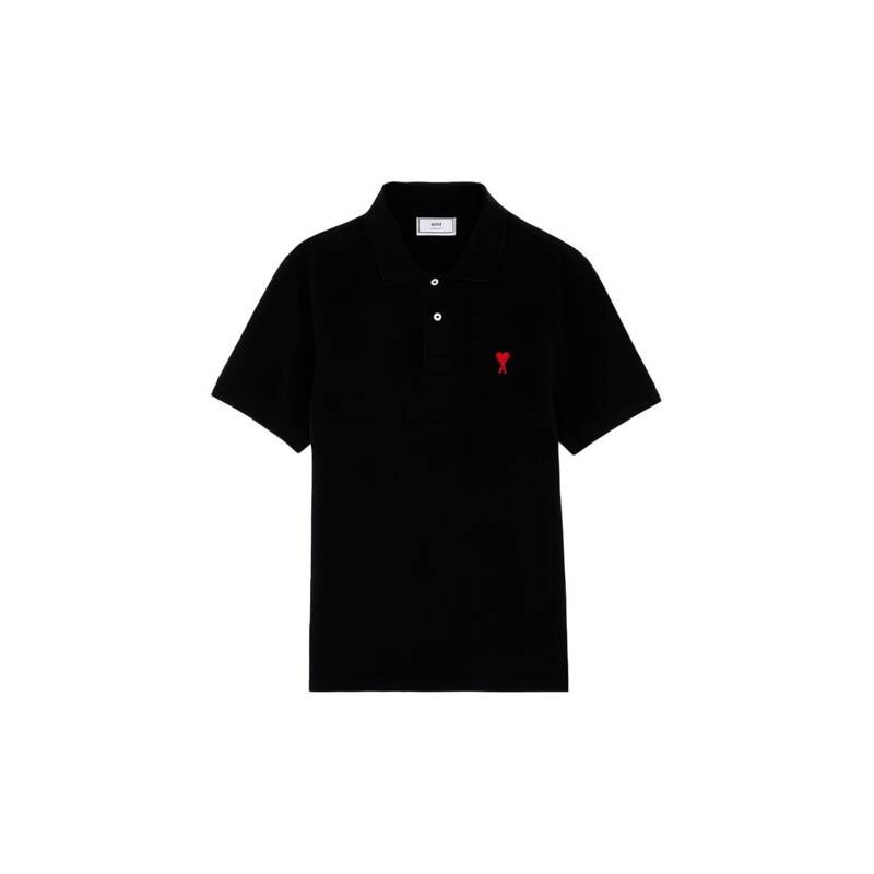 [ロロモダ] アミ・ハート・ロゴ ポロ ユニセックス半袖Tシャツ / UPL001760-001