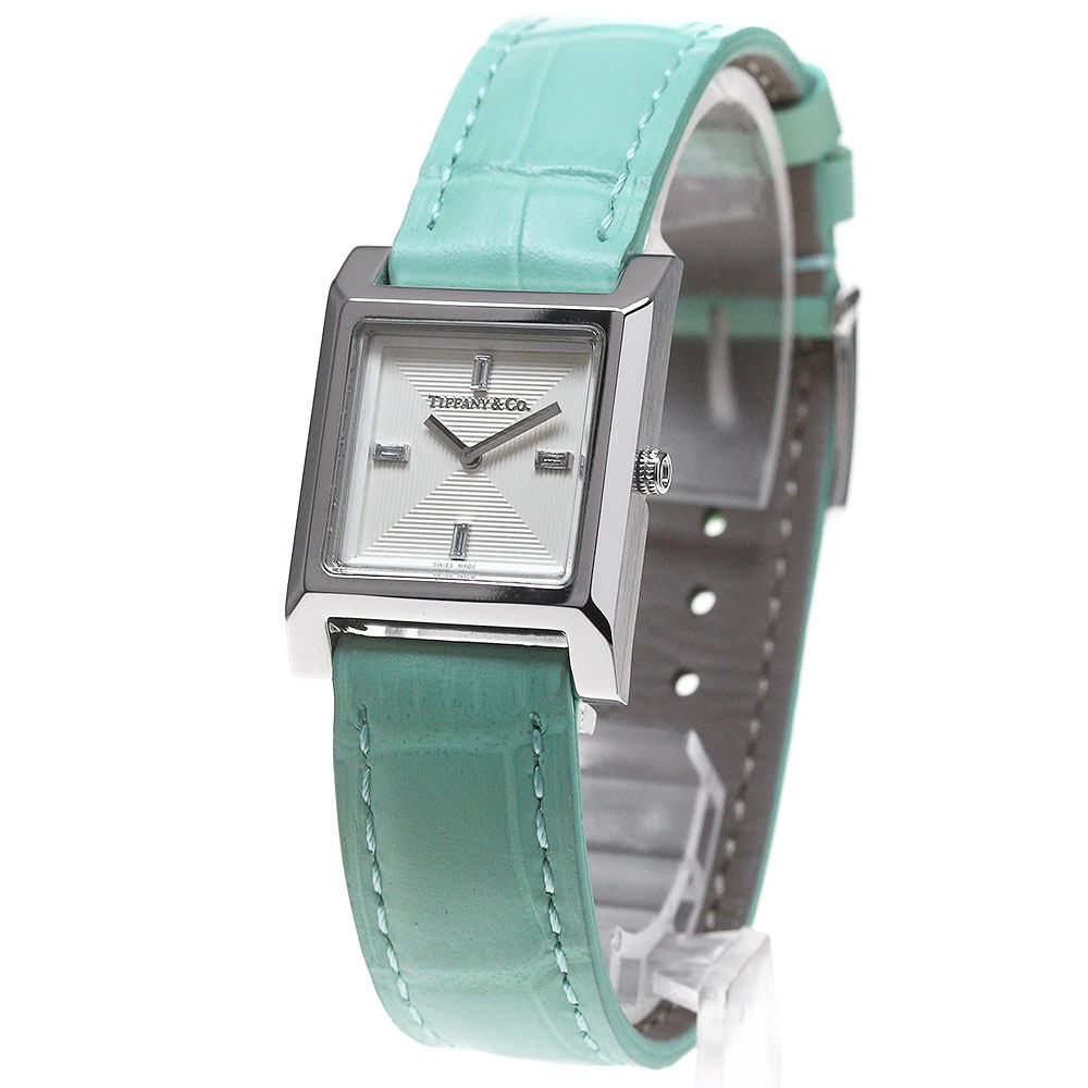 ティファニー TIFFANY&Co. 67460375 1837 メイカーズ スクエア クォーツ レディース 極美品 _862327【中古】