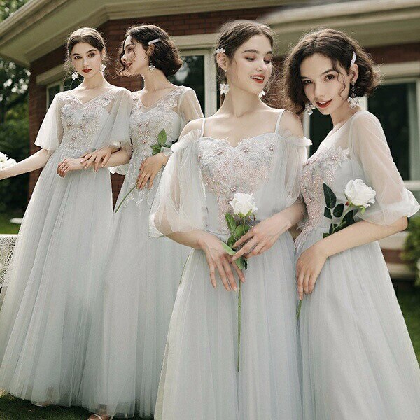 ブライズメイド ドレス ロング丈 二次会 大きいサイズ 結婚式ワンピース 半袖 ブライズメイドドレスロング丈二次会大きいサイズ結婚式体型