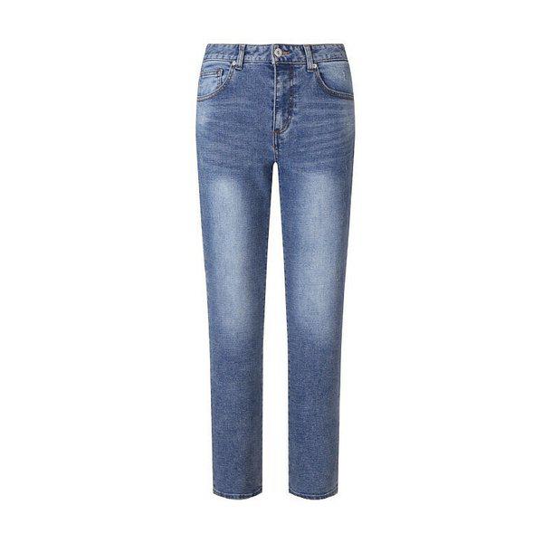 【女性】スリムストレートMトーンデニムパンツ（B252DP641P1）（P003779597）