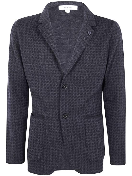 LARDINI Men Suit Jackets CNLJM70 AA65002 930NE BLACK AND WHITE