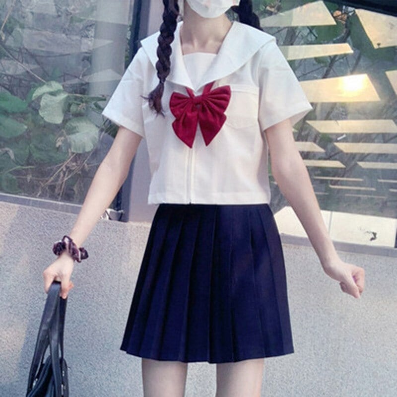 涼しく楽ちんセットアップ 涼しく楽ちんセットアップ 新生活応援ビジネス特集 スーツ涼しく楽ちんセットアップ韓国ファッションjk制服学生服授業参観 セーラー服シャツ＋プリーツスカート