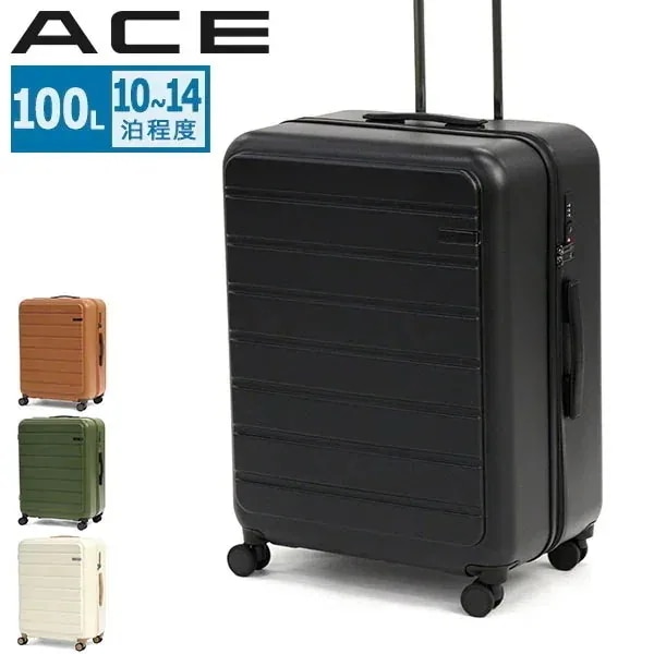 セール スーツケース ストッパー付き Lサイズ キャリケース 海外 100L 大型 ファスナー 長期 旅行 1週間 TSロック ビジネス フレットボード 05434