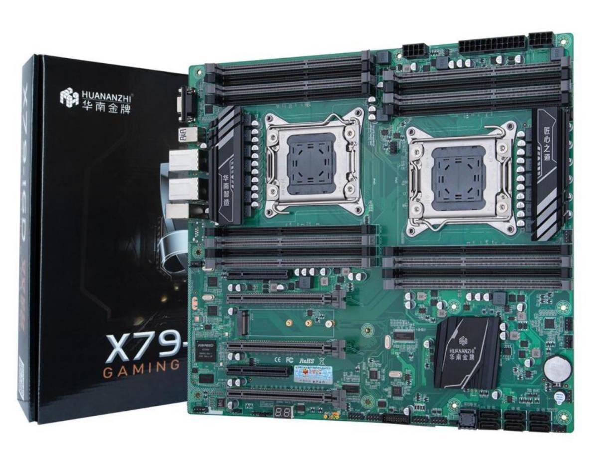 HUANANZHI X79-16D X79 Motherboard Intel Dual CPU LGA 2011 REG ECC DDR3 1333 1600 1866MHz SATA
