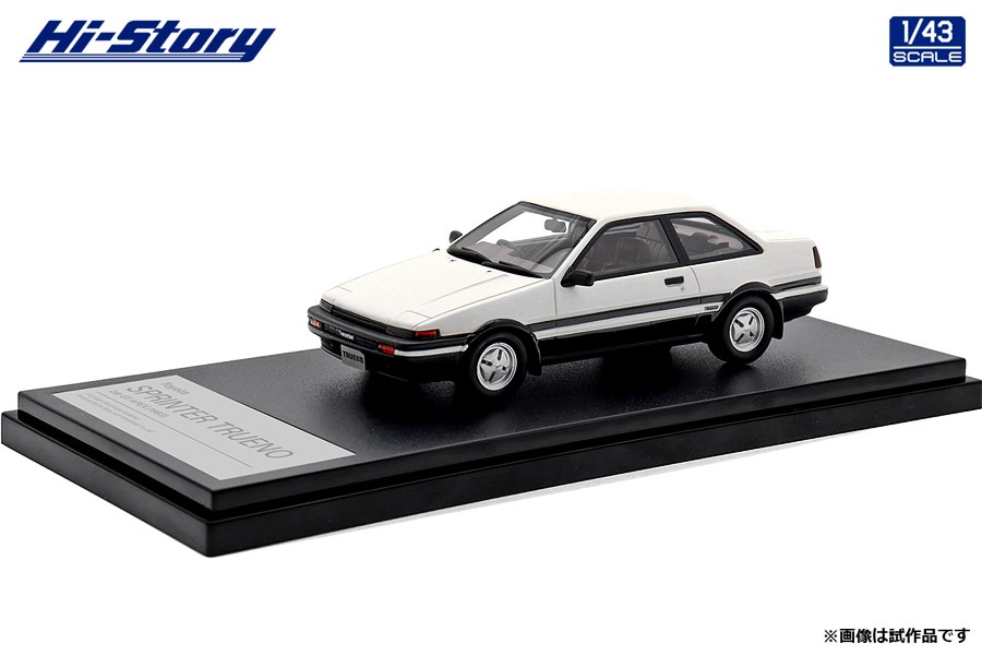 ハイストーリー 1/43 Toyoya SPRINTER TRUENO 2dr GT APEX (1983) ハイテックツートン【HS452WH】 ミニカー HS452WH トヨタ スプリンタートレノ