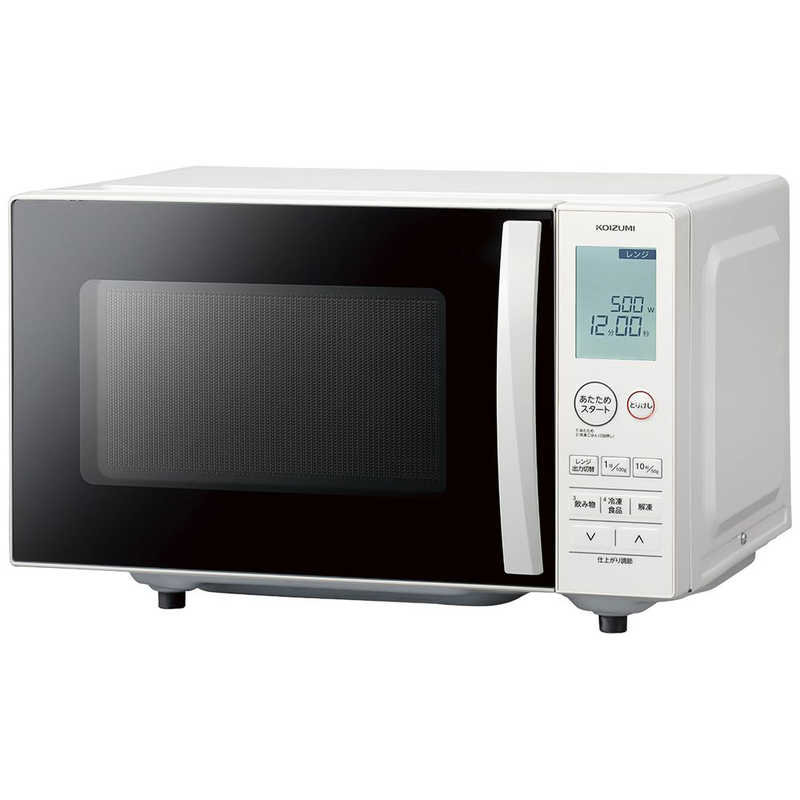 コイズミ　KOIZUMI　電子レンジ 18L フラット ヘルツフリー(東日本・西日本対応) ホワイト　KRD1871W