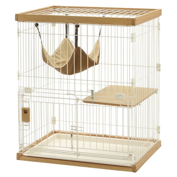 木製お掃除簡単キャットサークル XS ライトブラウン