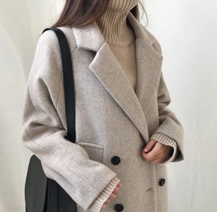 コートアウターレディーストレンチコート秋おしゃれ無地ラシャスプリングコート通勤 4,771円