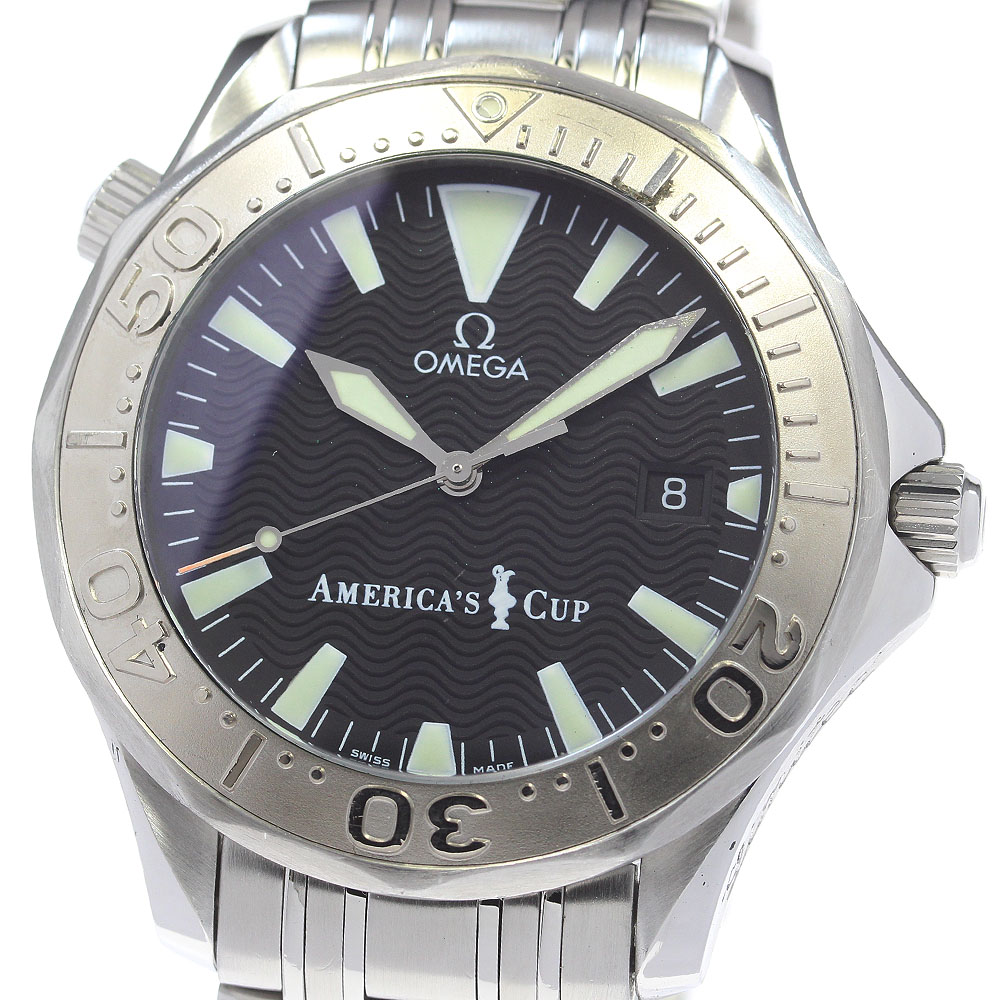 オメガ OMEGA 2533.50 シーマスター300 プロフェッショナル アメリカズカップ WGベゼル 自動巻き メンズ _869510【中古】