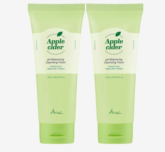 アリアルアップルサイダー 弱酸性クレンジングフォーム企画（150ml+150ml） 弱酸性クレンジング/毛穴ケア/角質ケア