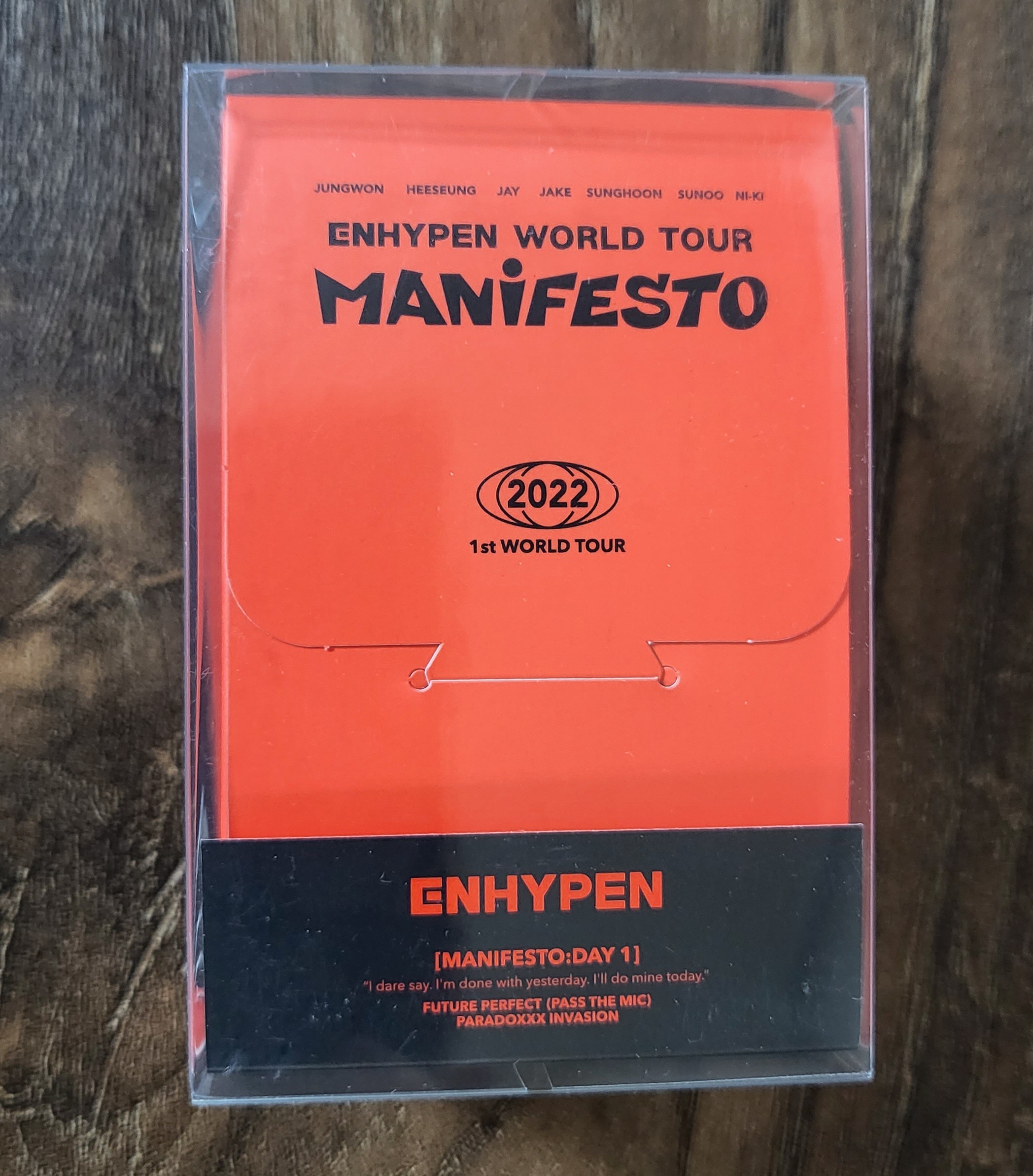 (未開封新品)（グッズトレーディングカード）ENHYPEN 2022 WORLD TOUR MANIFESTO PHOTOCARD フォトカードトレーディングカードセット