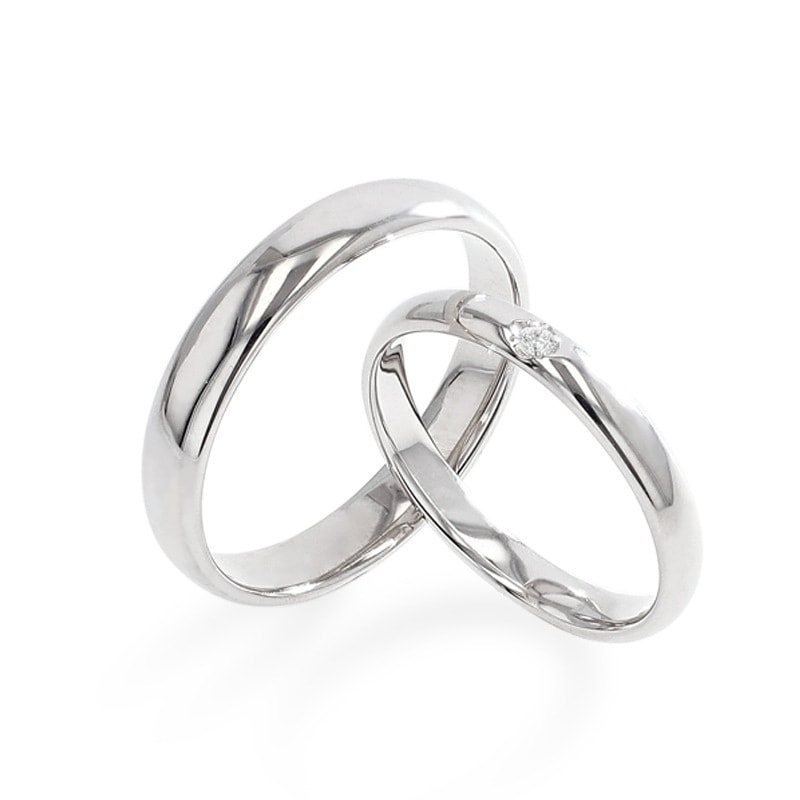 スワロフスキー ペアリング 結婚指輪 マリッジリング 指輪 シルバー925 プラチナ仕上げ カップル リング ペア プラチナ仕上げ SV925 プロポーズ