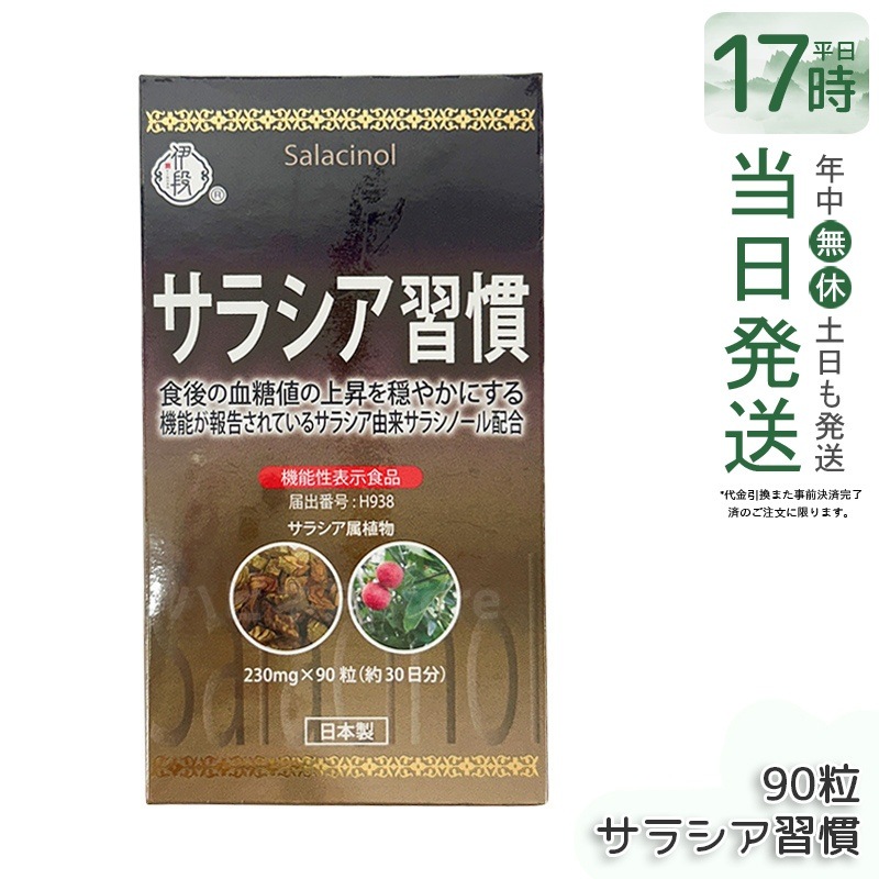 伊段 サラシア習慣 90粒 糖質ケア サプリメント 健康維持 ダイエットサポート 血糖値対策 食後サポート 国内製造・安心品質