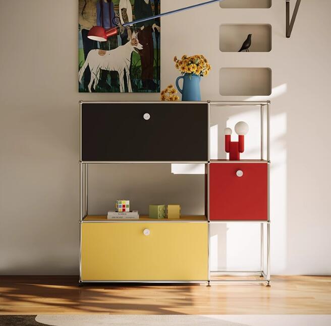 ドーパミンカラー で登場！　モジュールタイプ収納キャビネット　モジュール収納棚　ドーパミンカラー　毎日のお部屋を#ビタミンカラー！