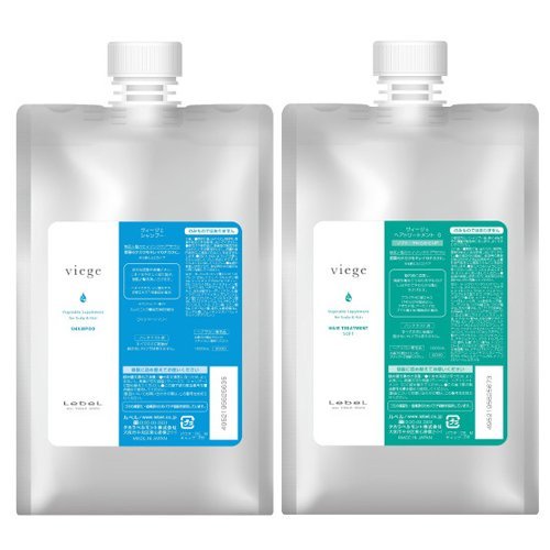 【Qoo10最安値挑戦】 ルベル ヴィージェ シャンプー 1000ml トリートメント S 1000ml 詰替用セット