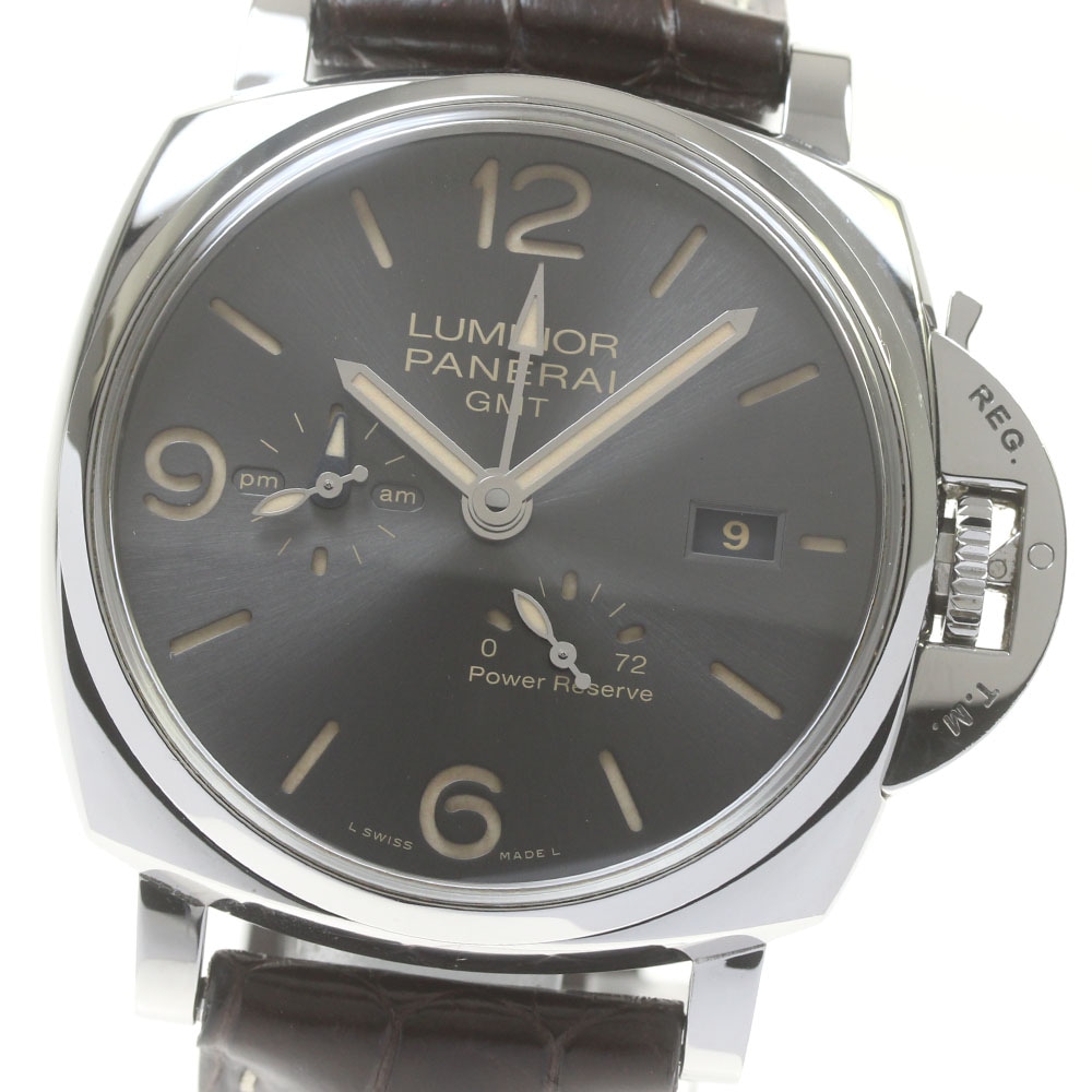 パネライ PANERAI PAM00944 ルミノール ドゥエ GMT パワーリザーブ 自動巻き メンズ _845787【中古】 378,495円