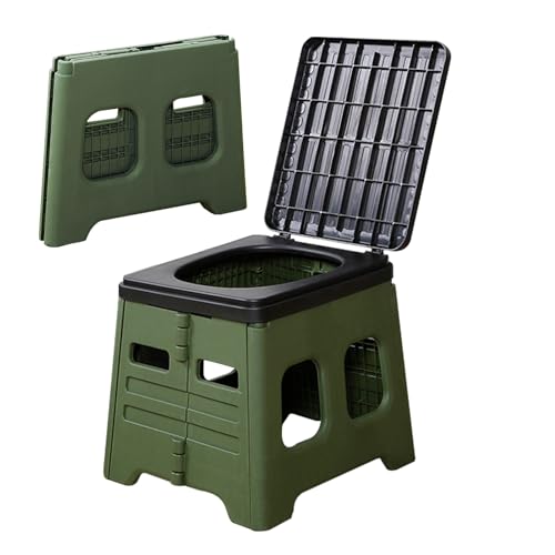 LUNPEAR 簡易トイレ 携帯トイレ 災害用 非常用トイレ 蓋付き 大便 耐荷重150 折りたたみ 丸洗い 匂わない