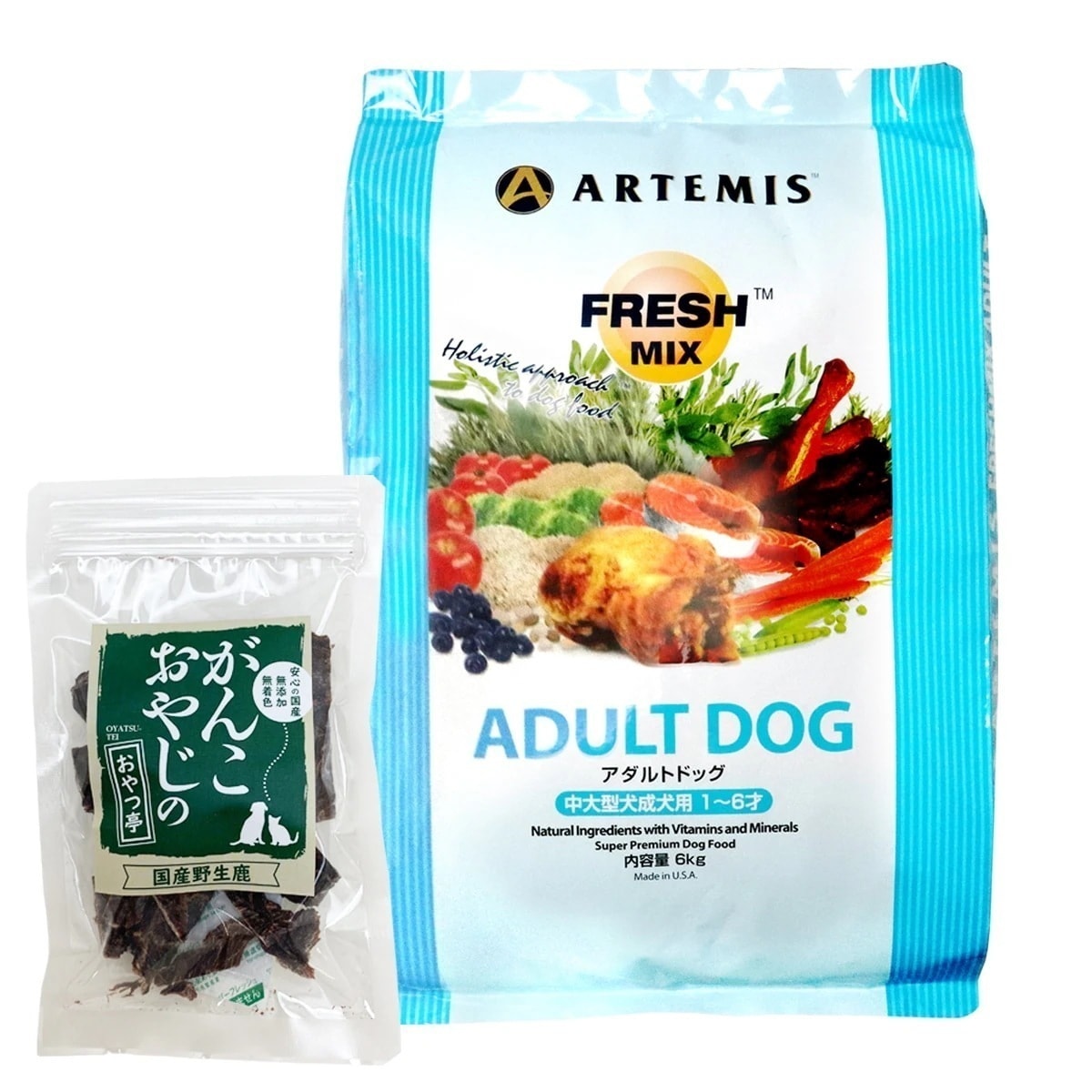 フレッシュミックス ドッグフード アダルトドッグ 6kg【国産鹿肉ジャーキー20g付き】