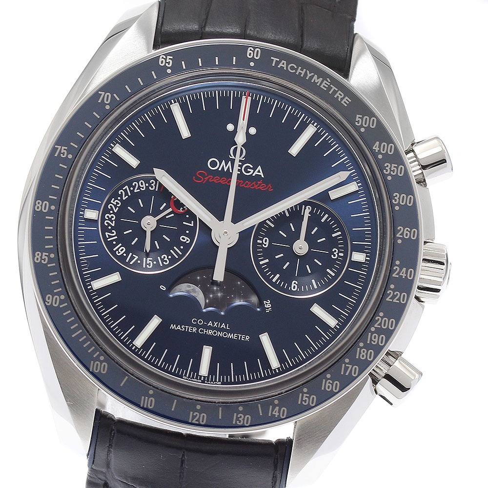 オメガ OMEGA 304.33.44.52.03.001 スピードマスター ムーンフェイズ クロノメーター 自動巻き メンズ 極美品 箱・保証書付き_886105【中古】