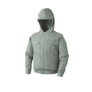 KU90810 空調服 R ポリエステル製フード付き FAN2200G・RD9261・LIPRO2セット モスグリーン XL