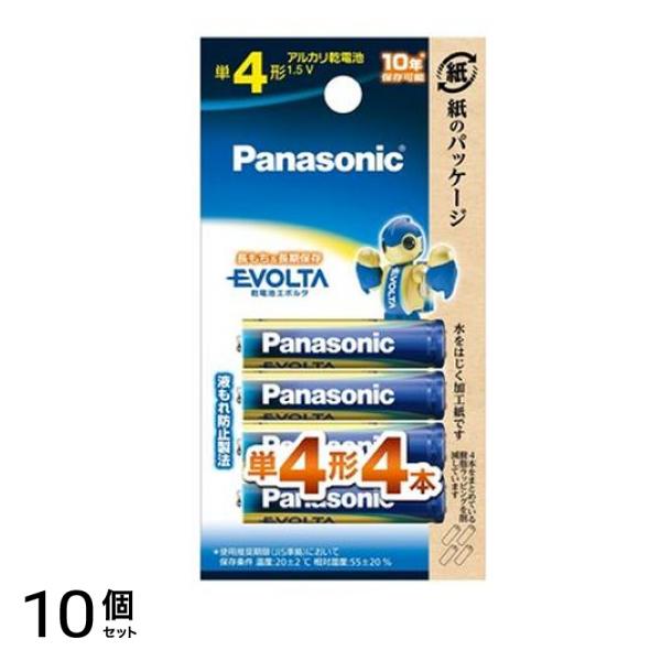 パナソニック 乾電池エボルタ 単4形 LR03EJ/4B 4本セット 10個セット