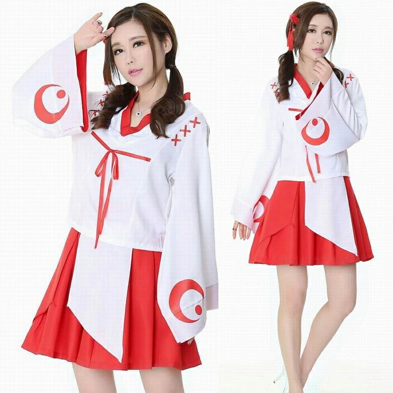 巫女 コスプレ 衣装 仮装 ハロウィン コスチューム 服 天女 神社 みこ 神子 御子 神主 紅白 着物 可愛い かわいい 可愛いコスプレ レディース 撮影会 和風 コスプレイヤー アニメ コミケ ア