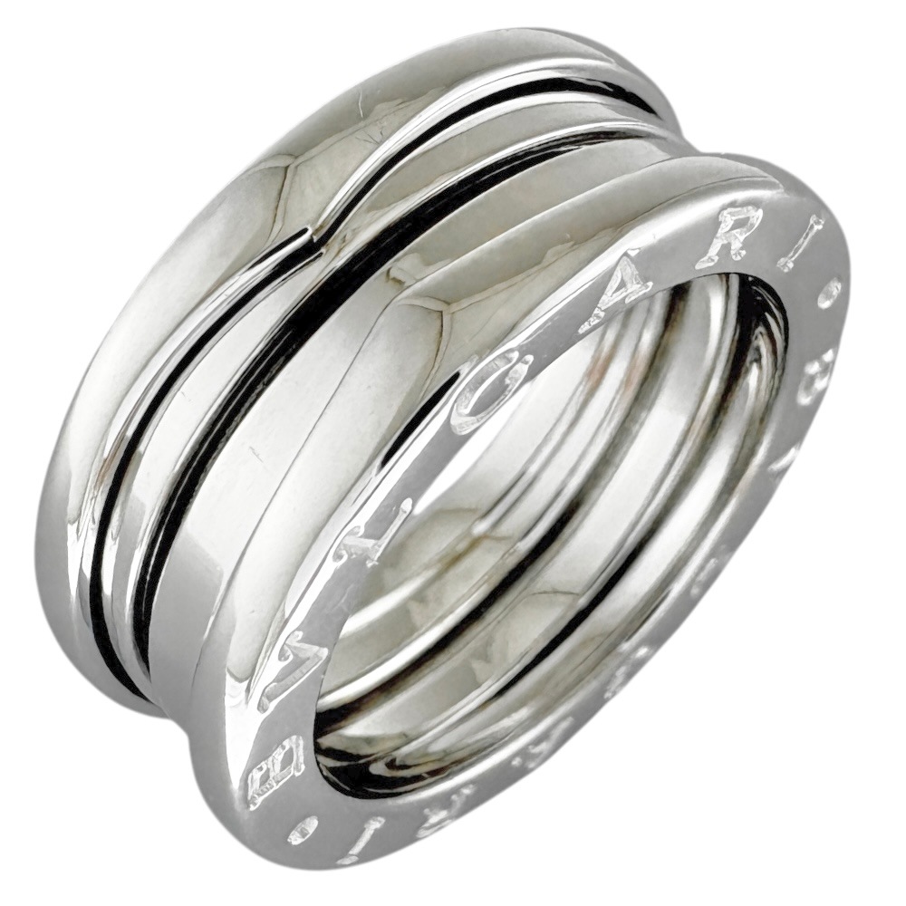 ブルガリ B-zero.1 3バンド リング 指輪 12号 18金 K18ホワイトゴールド BVLGARI 中古 美品