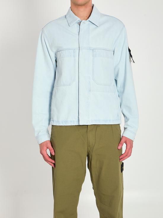 STONE ISLAND Men Coats & Jackets L1S144100006 LIGHT BLUE