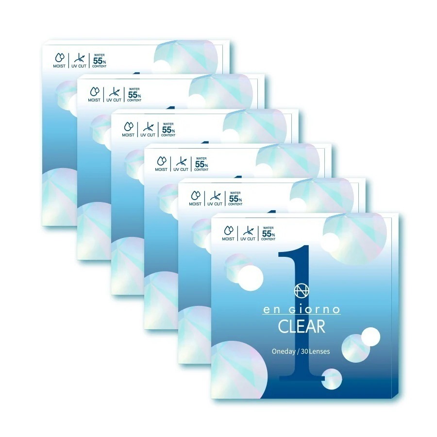 アンジョルノクリアワンデー 6箱(1箱30枚入) 8.7 uv モイスト 高含水 コンタクトレンズ　ゆうパケットプラス