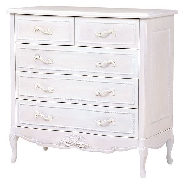 アンティーク風チェスト/リビング収納 [幅90cm] 木製 『ハンプトンシリーズ』 姫系