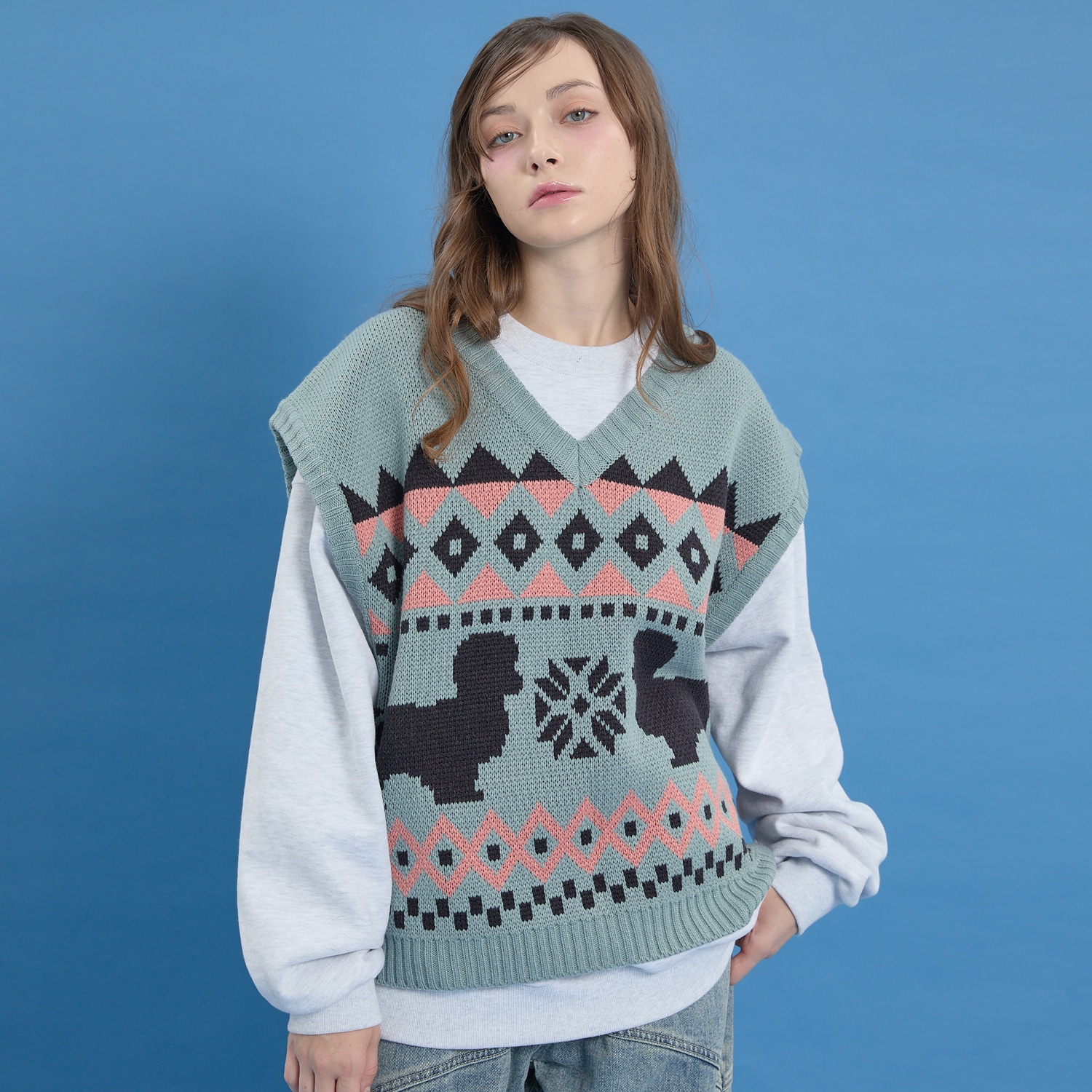 Puppy Cowichan Vest SKYBLUE