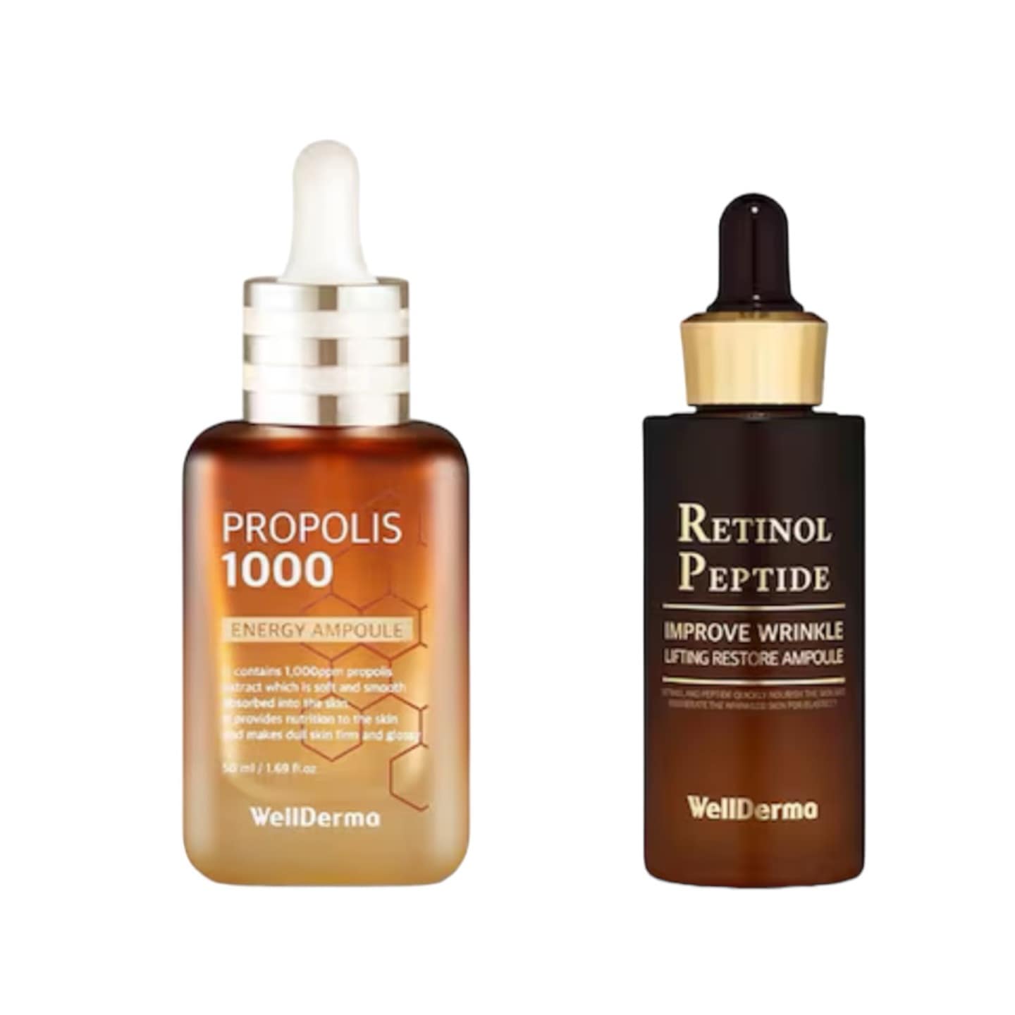 高濃縮アンプルケアデュオ(プロポリス50ML+レチノール30ML)